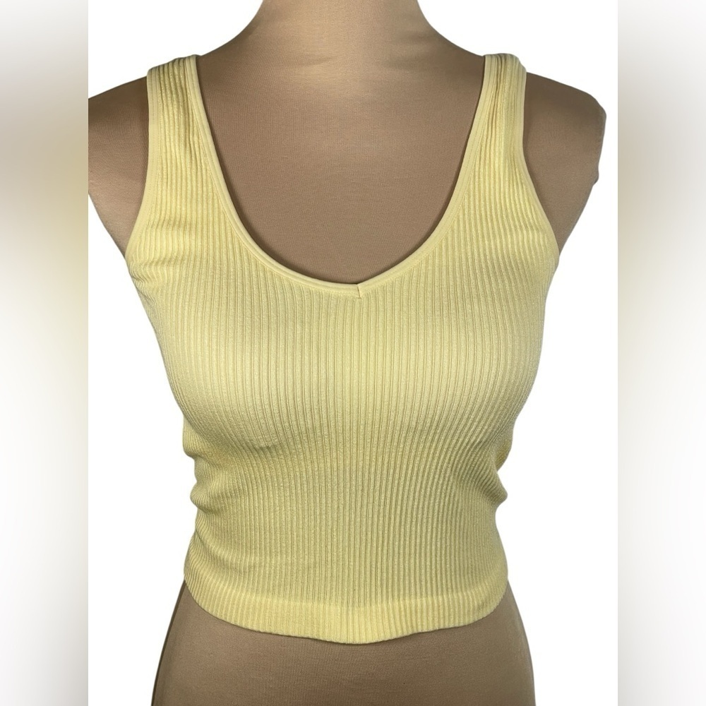 AS Revival Yellow Ribbed Tank Top NWT Size Small A146